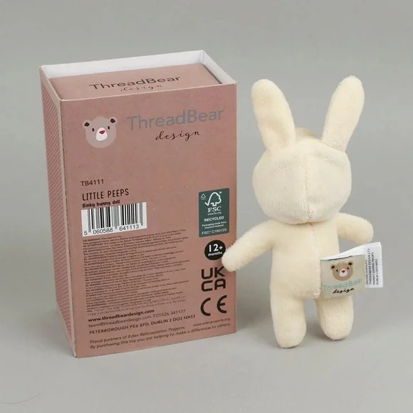 NWT Binky Bunny Matchbox Doll by Threadbear Design. - Picture 7 of 13